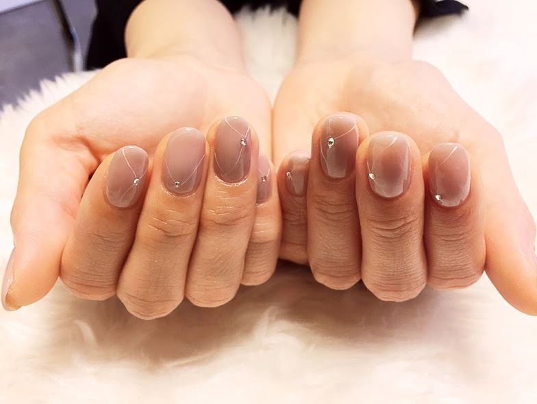 ネイルデザイン 人気デザイン ラインアート 成城ネイルサロンmalmo マルメ